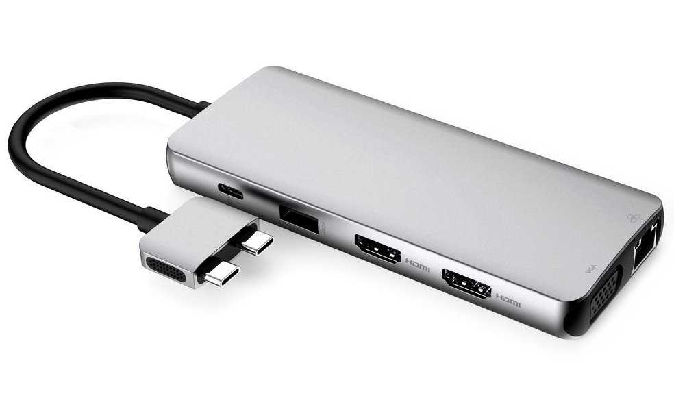 eSTUFF 12-in-1 Triple Display Multifunction USB-C Hub for MacBook Pro