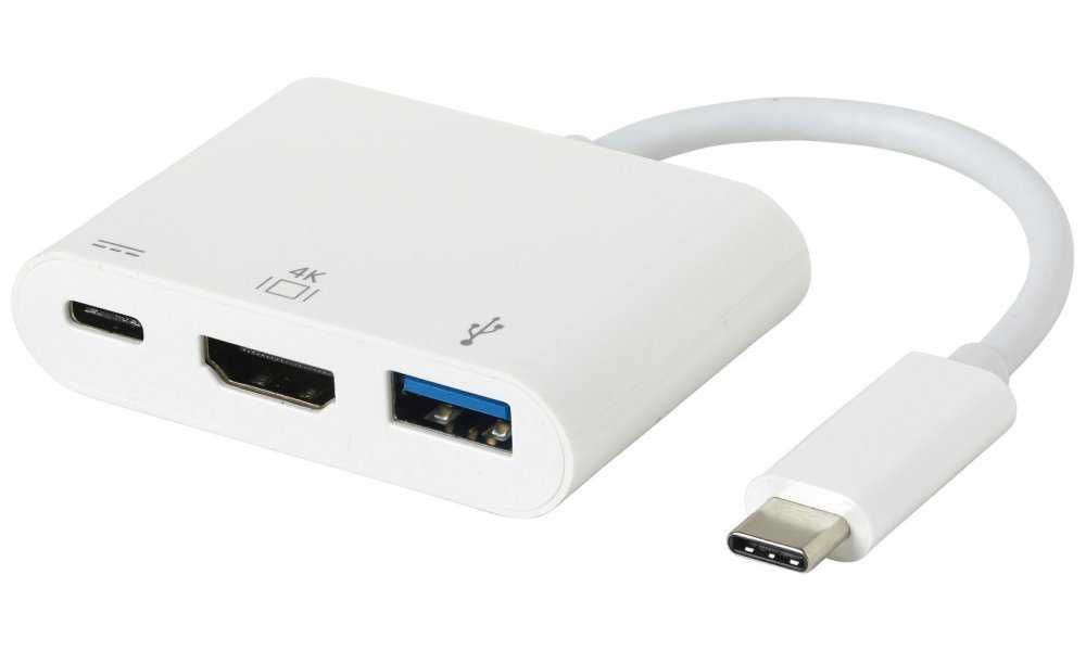 eSTUFF USB-C AV Multiport Adapter for Macbook Pro   HDMI(4kx2k) + USB3.0 + USB-C Charging port..