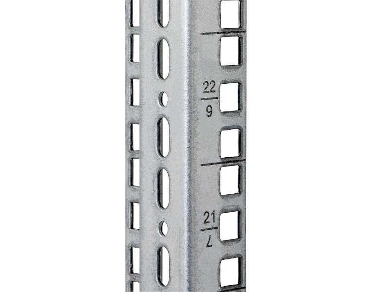 Triton vertikální lišta 22U čtvercový otvor 9,5x9,5mm