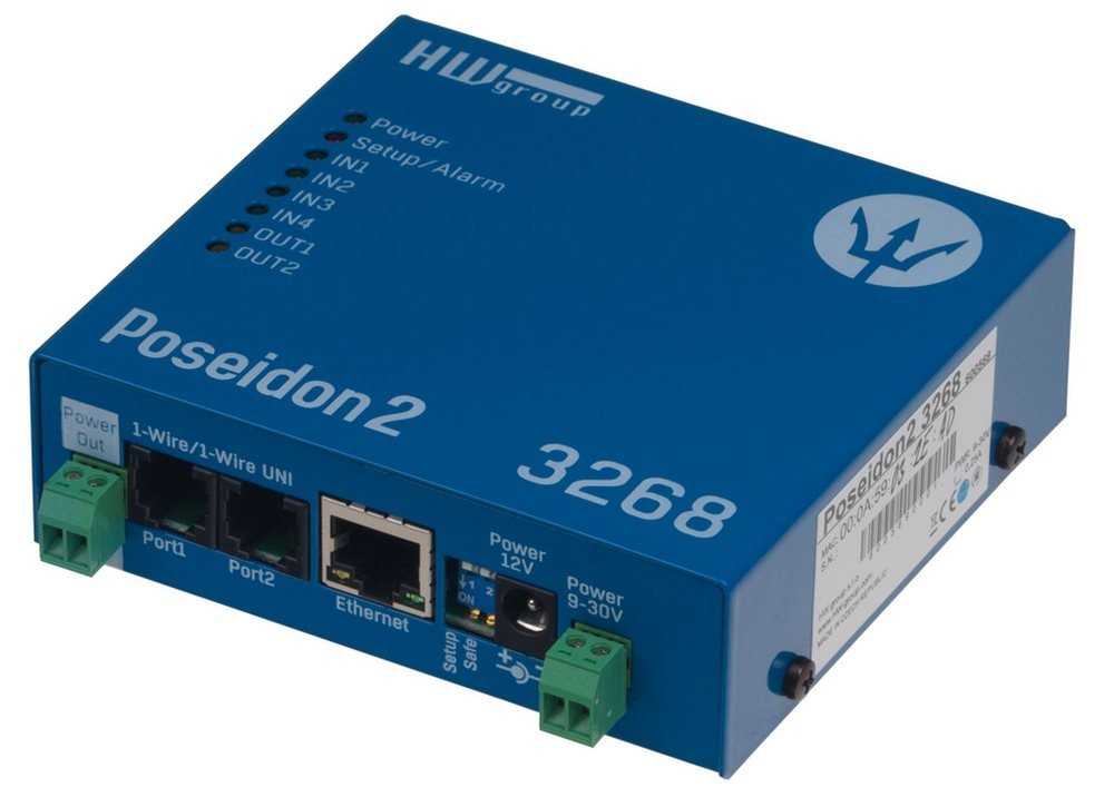 HwG Poseidon2 3268 Ethernet I/O a systém dohledu senzorů