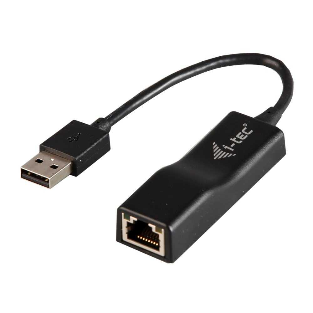 i-tec USB 2.0 Fast Ethernet adaptér DVANCE (RJ45)/ LED indikace/ černý