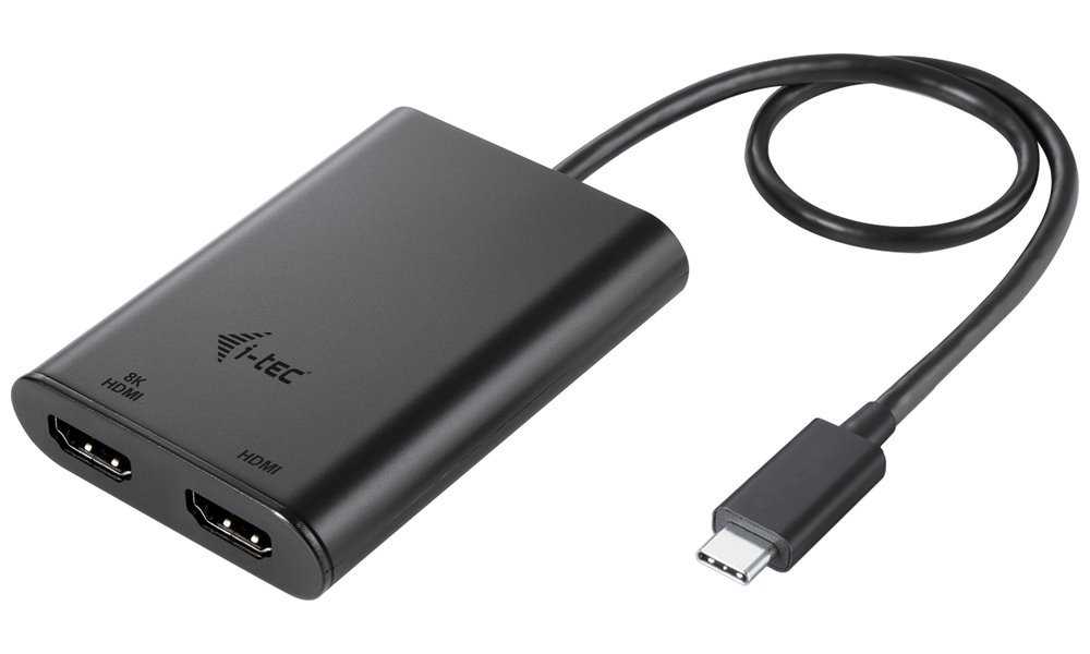 i-tec USB-C Dual 4K/60Hz (single 8K/30Hz) HDMI video adaptér