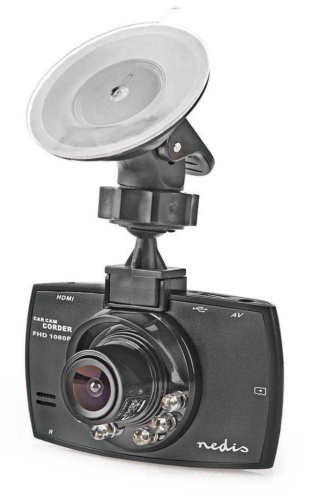 NEDIS kamera do auta/ LCD 2,7"/ 1080p/ 12Mpx/ parkovací senzor/ detekce pohybu/ tmavě šedá
