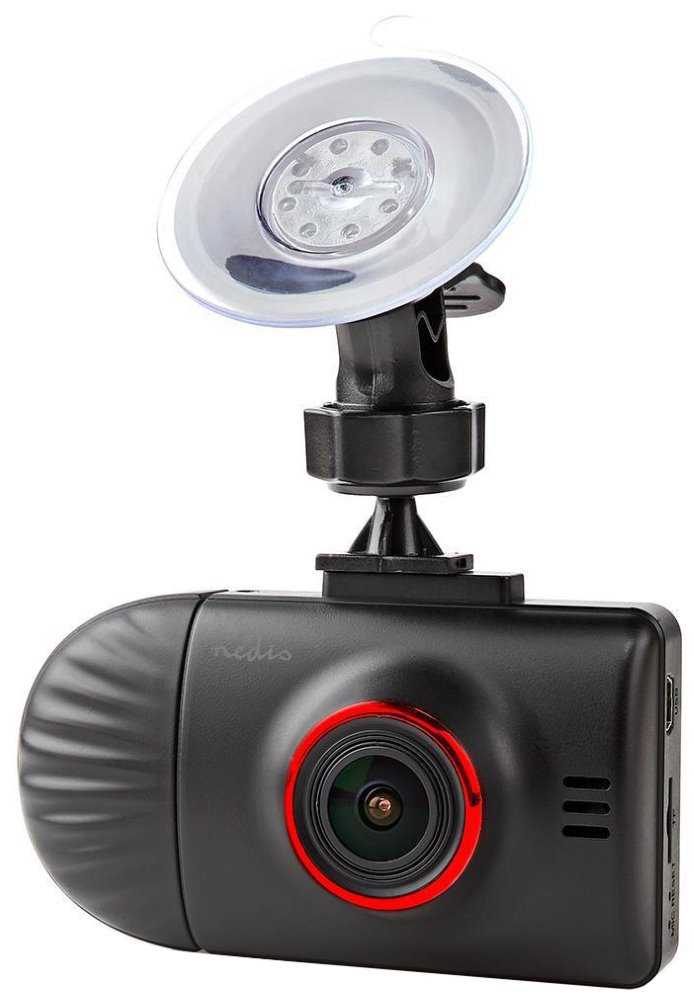 NEDIS kamera do auta/ LCD 2,31"/ 1440p/ 12Mpx/ duální kamera/ parkovací senzor/ detekce pohybu/ noční vidění/ černo-červ
