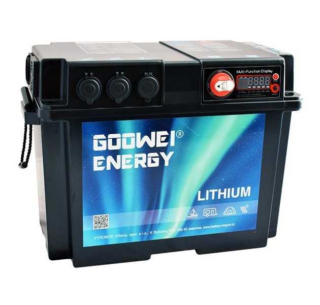 GOOWEI ENERGY BATTERY BOX Lithium GBB200, 200Ah, 12V, střídač 1000W