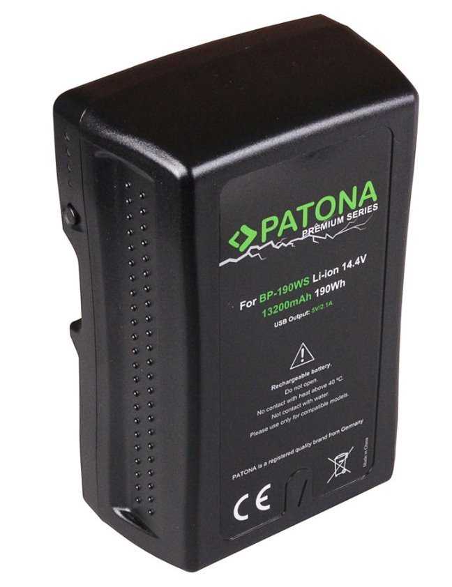 PATONA baterie pro digitální kameru Sony BP-190WS 13200mAh Li-Ion Premium