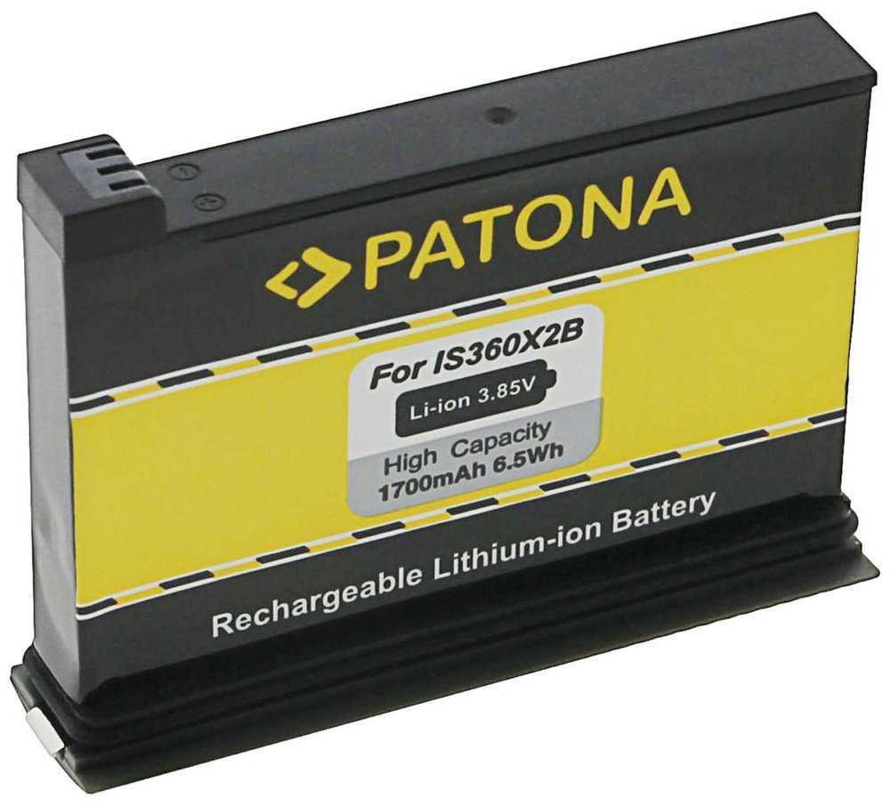PATONA baterie pro digitální kameru Insta 360 One X2 1700mAh Li-Ion 3,85V IS360X2B