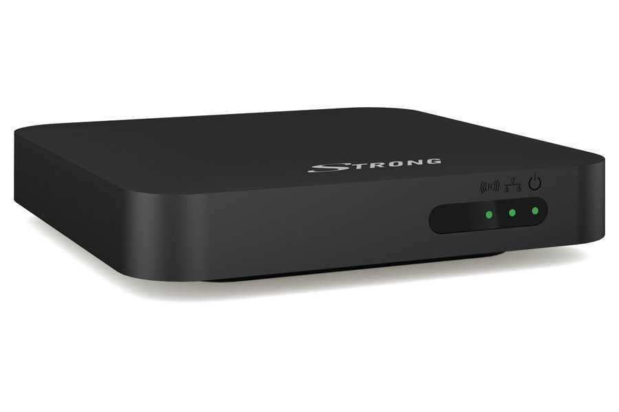 STRONG android box SRT 401 LEAP-S1/ 4K Ultra HD/ HDR10/ H.265/HEVC/ NETFLIX/ O2 TV/ HDMI/ USB/ LAN/ Wi-Fi/ Android TV 12