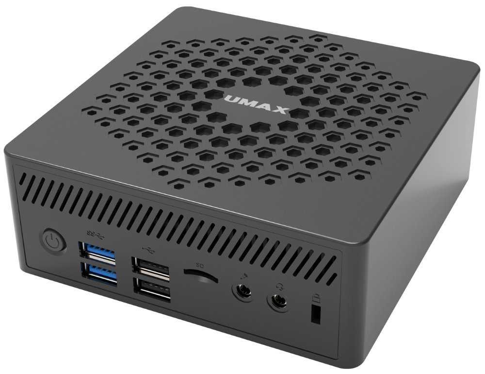 UMAX Mini PC U-Box N51 Pro/ N5100/ 4GB/ 128GB SSD/ HDMI/ VGA/ DP/ 4x USB 3.0/ BT/ Wi-Fi/ LAN/ W11 Pro