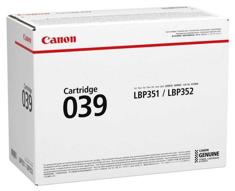 Canon originální toner CRG-039 Černý, pro LBP351dn,352dn,i-SENSYS LBP351x