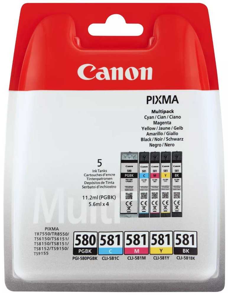 Canon multipack inkoustových náplní PGI-580/CLI-581 BK/CMYK MULTI BL