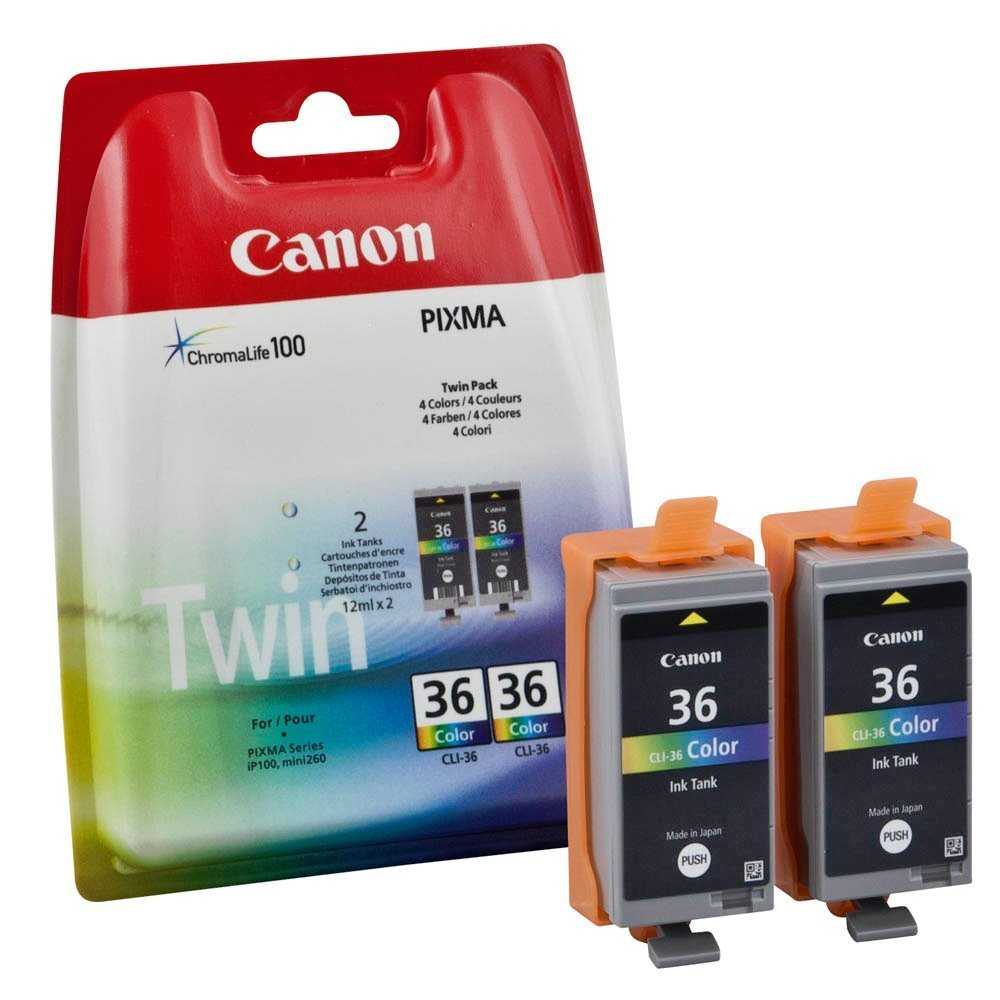 Canon inkoustová náplň CLI-36/ Twin pack/ barevná