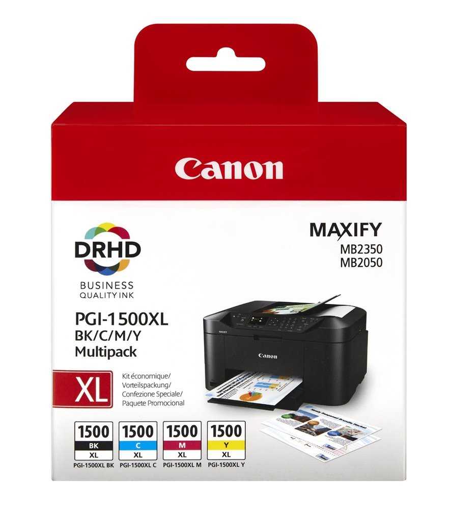 Canon multipack inkoustových náplní PGI-1500XL  C+M+Y+BK