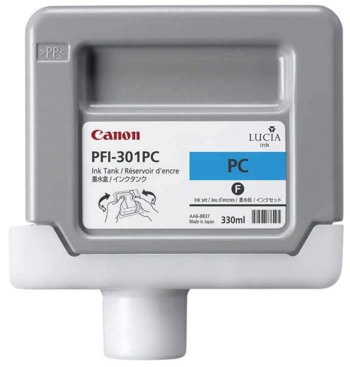 Canon  Zásobník inkoustu PFI-301PC/ iPF-8x00/ iPF-9x00/ Foto azurová