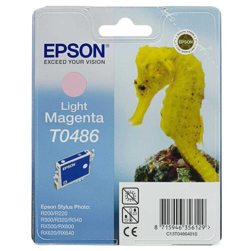 Epson inkoustová náplň/ C13T048640/ Stylus R300/ RX500/ Světlá magenta
