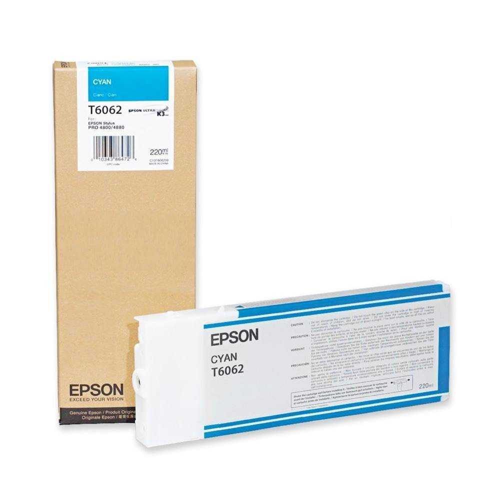 Epson inkoustová náplň/ C13T606200/ StylusPro4800/ 4880/ azurová