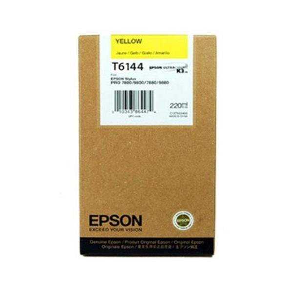 Epson inkoustová náplň/ C13T614400/ StylusPRO4000/ 4400/ 4450/ 7600/ 9600/ Žlutá/ 220ml