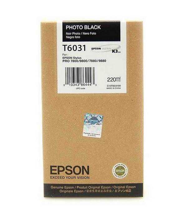 Epson inkoustová náplň/ C13T603100/ StylusPro7800/ 7880/ 9800/ 9880/ Foto/ 220ml