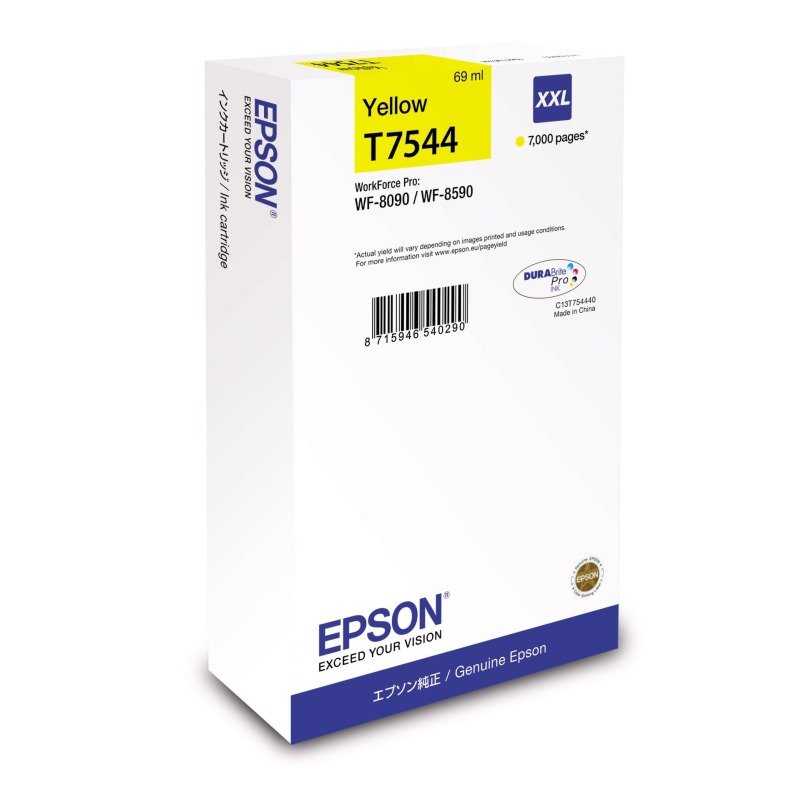 Epson inkoustová náplň/ C13T754440/ WF-8090/ 8590/ 7 000 stran/ XXL Žlutá