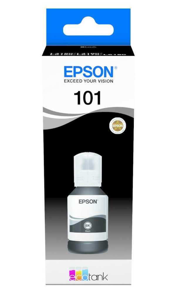Epson inkoustová náplň/ T03V14A/ 101 EcoTank/ L6160/ L6170/ L6190/ L4150/ L4160/ Černá