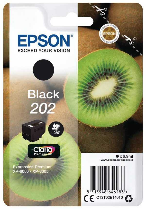 Epson inkoustová náplň/ C13T02E14010/ 202 Claria Premium-6/ XP-6000/ černá