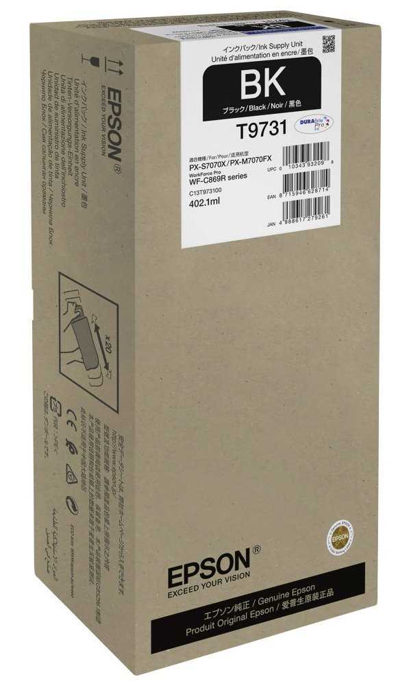 Epson inkoustová náplň/ C13T973100/ WorkForce Pro WF-C869R/ XL/ černá