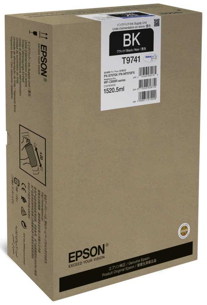 Epson inkoustová náplň/ C13T974100/ WorkForce Pro WF-C869R/ XXL/ černá