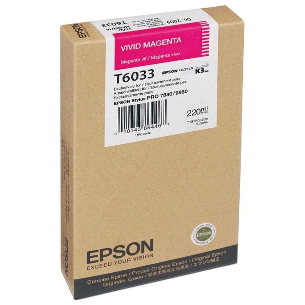 Epson inkoustová náplň/ C13T603300/ 7880/ 9880/ Vivid Magenta