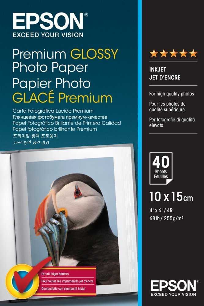 EPSON fotopapír C13S042153/ 10x15 / Premium Glossy/ 40ks