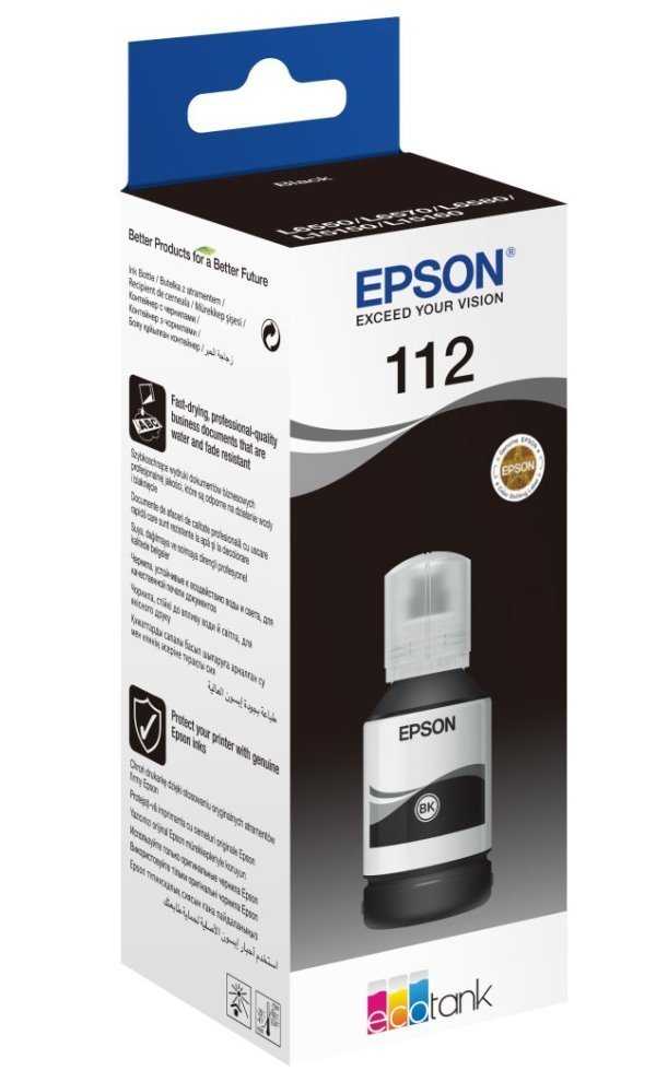 Epson inkoustová náplň/ T06C14A/ M15140/ L15150/ L15160/ L65x0/ 127ml/ Black