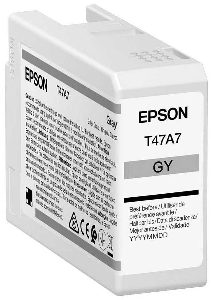 Epson inkoustová náplň/ C13T47A700/ Singlepack Gray/ UltraChrome