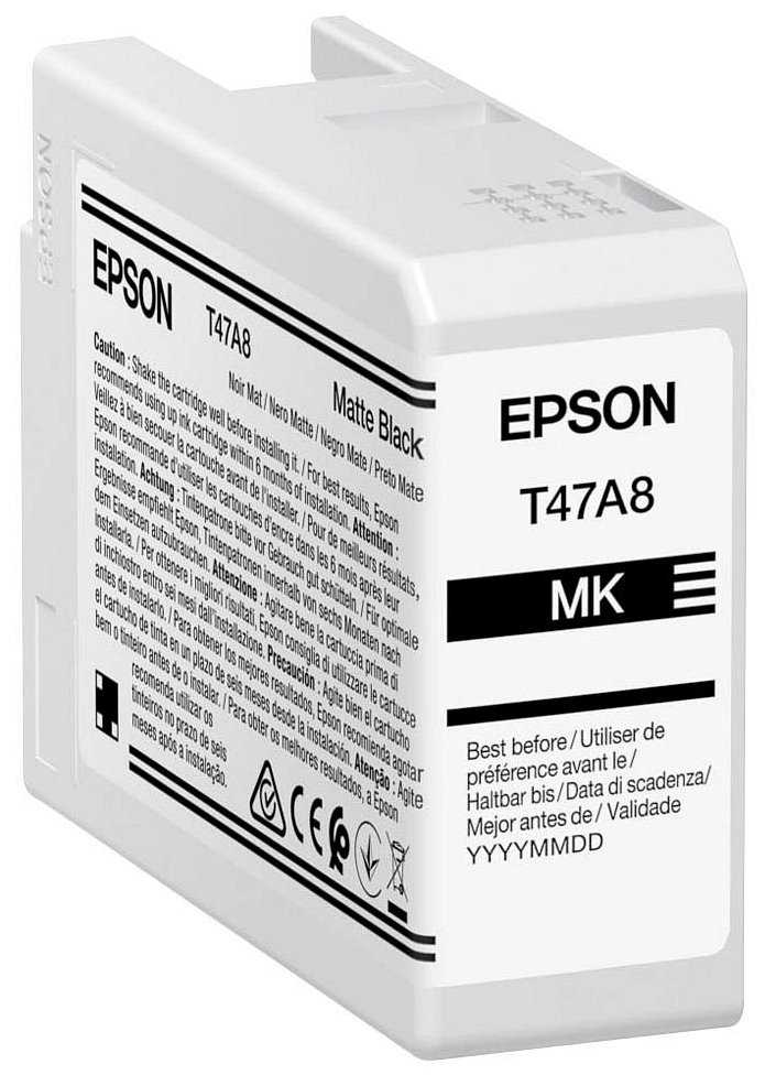 Epson inkoustová náplň/ C13T47A800/ Singlepack Matte black/ UltraChrome
