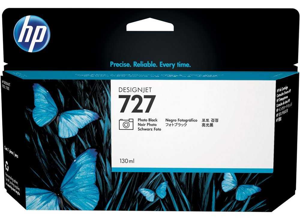 HP cartridge B3P23A (727) foto černá pro DesignJet - 130ml