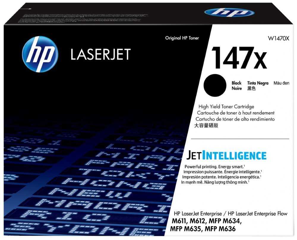 HP toner 147X/ černý/ 25200str.