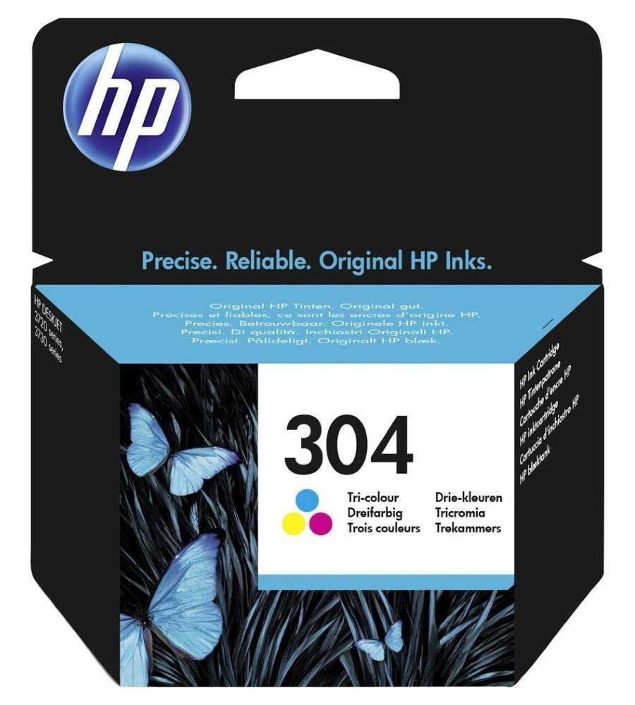 HP 304 Tříbarevná originální inkoustová kazeta