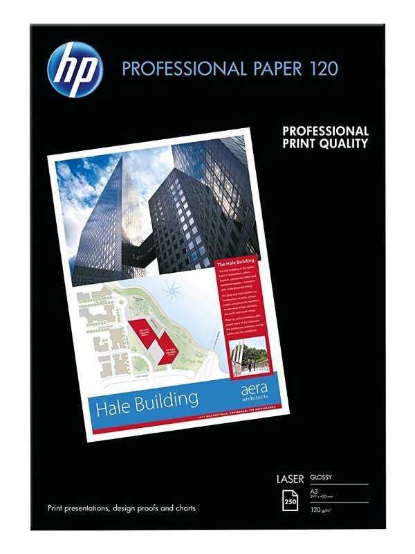HP Professional Glossy Laser Paper 120 gsm, 250 listů/A3/297 x 420 mm
