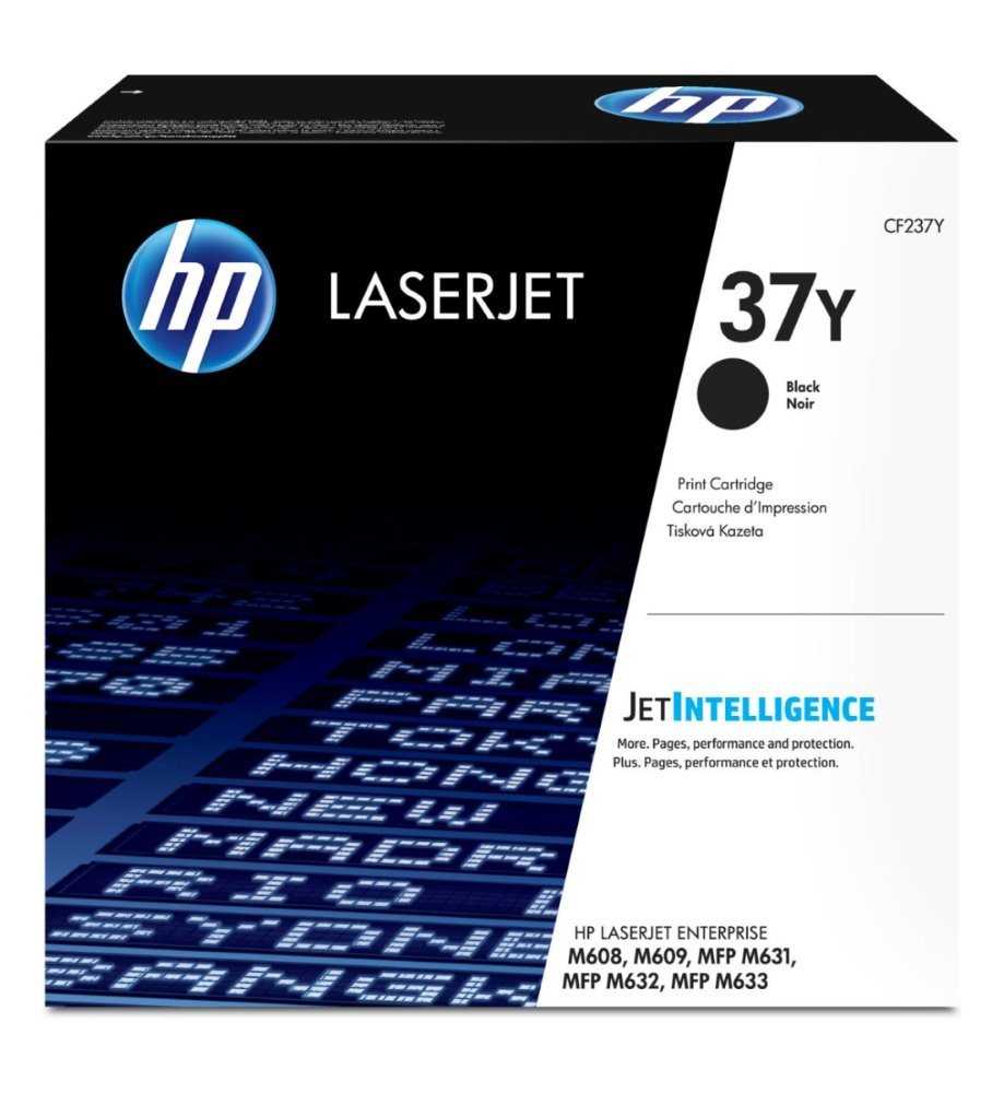 HP 37Y Černá originální tonerová kazeta LaserJet s mimořádně vysokou výtěžností