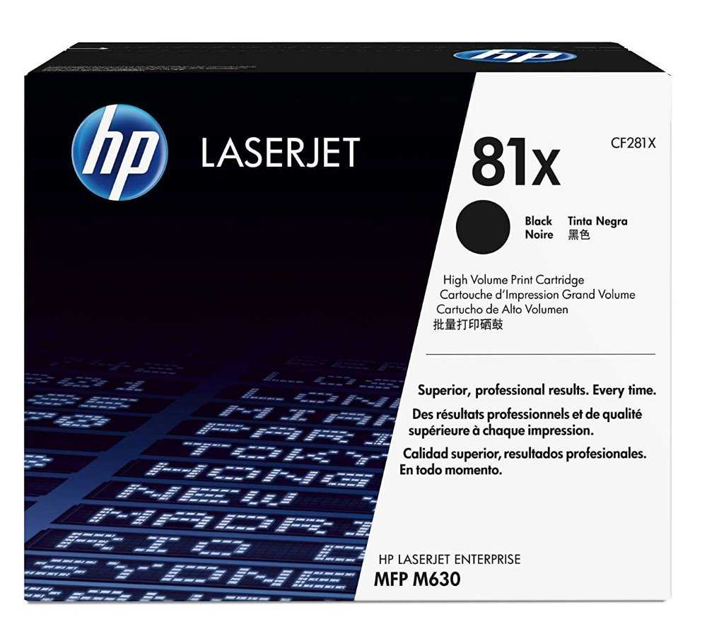 HP 81X Černá originální tonerová kazeta LaserJet s vysokou výtěžností