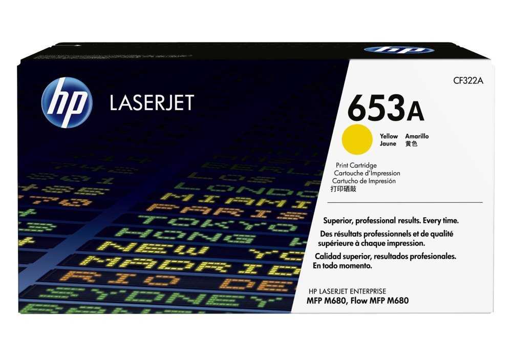 HP 653A Žlutá originální tonerová kazeta LaserJet