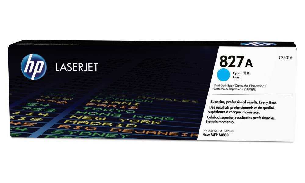 HP 827A Azurová originální tonerová kazeta LaserJet