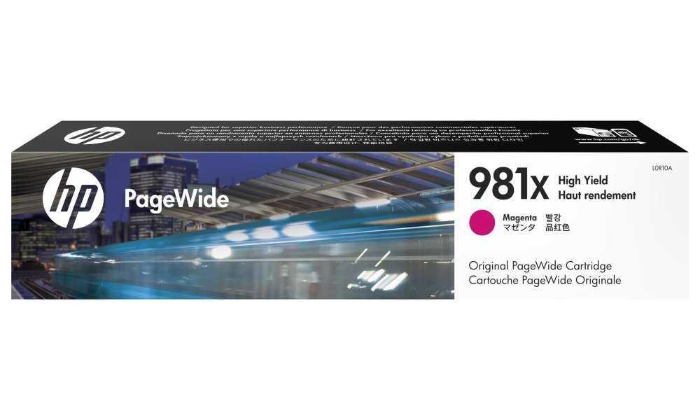 HP 981X Purpurová originální kazeta PageWide s vysokou výtěžností