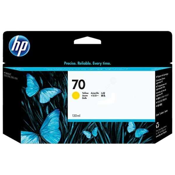 HP 70 Žlutá inkoustová kazeta DesignJet, 130 ml