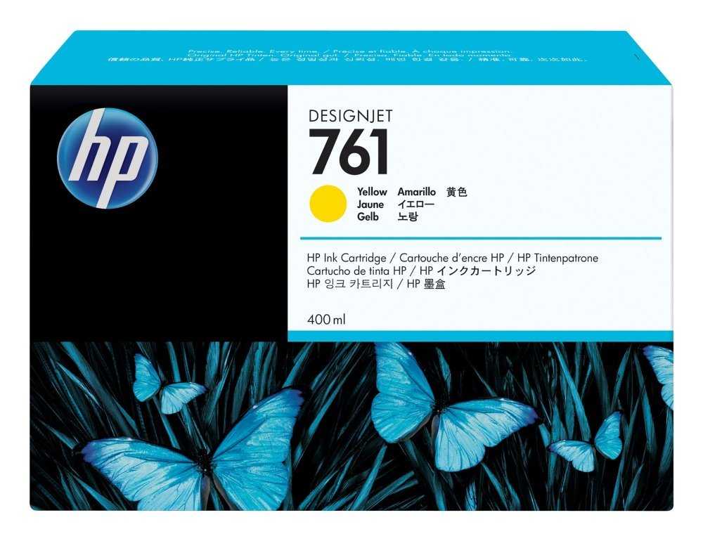 HP 761 Žlutá inkoustová kazeta DesignJet, 400 ml