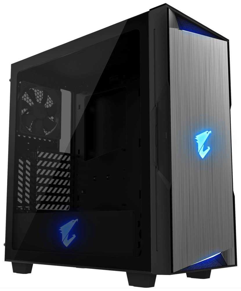 GIGABYTE AORUS C300 GLASS / ATX / průhledná bočnice / 2x USB 3.0 / USB-C / HDMI / RGB / černá