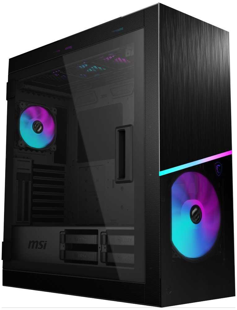 MSI skříň MPG SEKIRA 500X/ bez zdroje/ levé temperované sklo/ 3x 200mm A-RGB fan/ 1x 200mm fan/ USB-C/ 4xUSB3.0/ černá