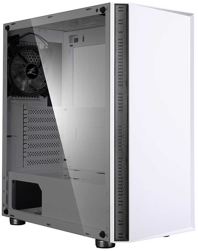 Zalman skříň R2 White / Middle tower / ATX / 1x120mm RGB fan / USB 3.0 / USB 2.0 / tvrzené sklo
