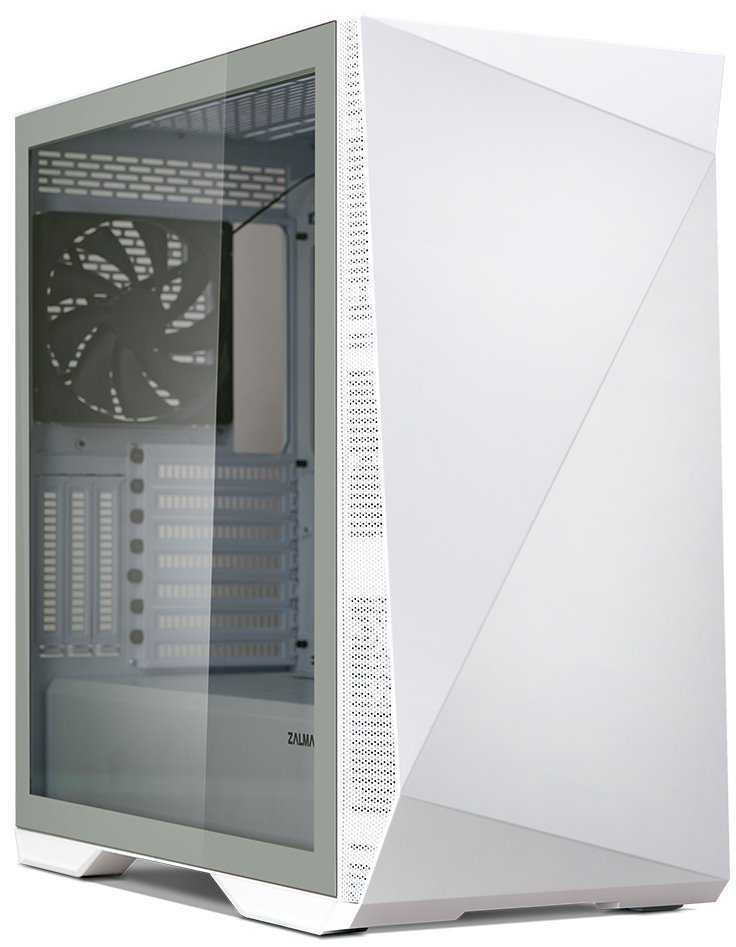 Zalman skříň Z9 Iceberg white / Middle tower / ATX / 2x140mm fan / temperované sklo / bílá