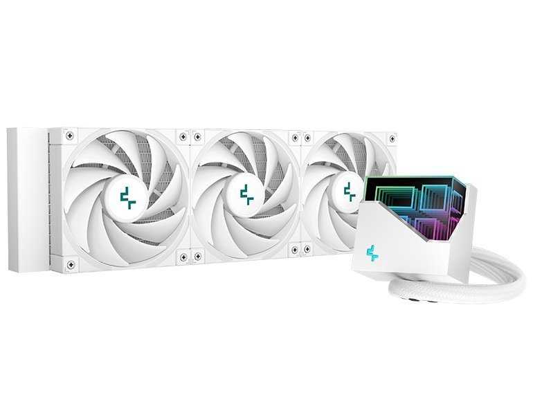 DEEPCOOL vodní chladič LT720 / 3x120 mm fan / ARGB / Intel i AMD bílý