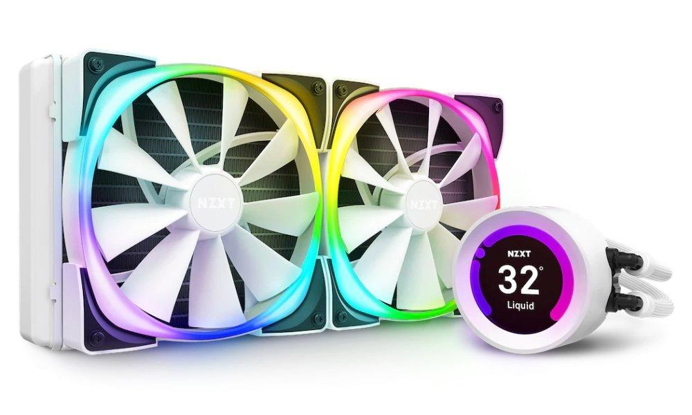 NZXT vodní chladič Kraken Z63 RGB /2x140mm fan/ LGA2066/2011(-3)/1366/1156/1155/1151/1150/AM4 /2.36"LCD disp./bílý 6 let