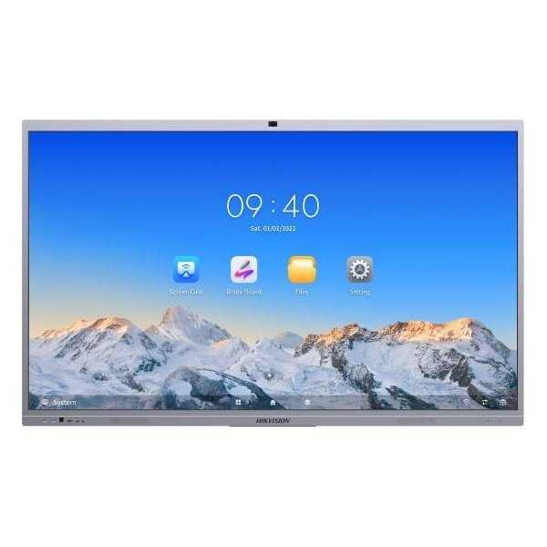HIKVISION interaktivní dotykový panel 86", 4K, 45points touch ,,Android 12 OTA to Android 13 ,8+128GB, 8 MP camera 8 mic